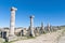 Decumanus Maximus street at Volubilis, Morocoo