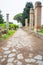 Decumanus road in Ostia old town, Rome, Italy