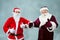 Ded Moroz from Russia and Santa Claus met.