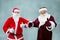 Ded Moroz from Russia and Santa Claus met.