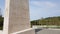 Dedication in the Memorial obelisk to American soldiers who died during World War II in the Florence American Cemetery and Memoria