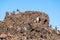 The Dee Wright Observatory at the lava fields in central Oregon.