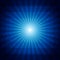 Deep blue dark geometric background with sunburst