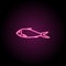 Deep body sardine neon icon. Simple thin line, outline vector of fish icons for ui and ux, website or mobile application