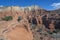 Deep Canyon Below a Colorful Ridge