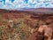 Deep Canyon. Red Sand and rocks at Capitol Reef National Park