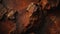 deep crimson to rusty brown gradient color rough grunge rock texture close-up ai generated