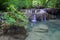 Deep forest waterfall (Erawan Waterfall)