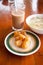 Deep-fried dough stick and hot cocoa