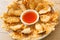Deep fried Enoki mushroom and King Oyster mushroom with spicy dipping sauce