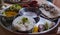 Deep Fried Tilapia fish, chilapi fish of bhigwan village india. Indian fish thali.