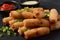 Deep Fried Turkish Cigar Shaped Rolls - Spring roll Sigara Borek