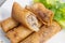 Deep fried Vietnamese imperial rolls