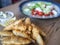 Deep fried whitebait and salad