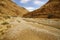 Deep gorge - wadi Zeelim in Judea desert, Israel.