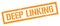 DEEP LINKING orange grungy rectangle stamp