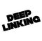 Deep linking stamp on white