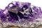 The deep purple amethyst druze