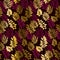 Deep red color decorative seamless pattern