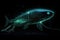deep-sea creature with bioluminescent lure, drawing in unsuspecting prey