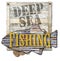 Deep Sea Fishing Sign Art
