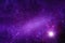 Deep space, purple with stars and nebulae. Elements of this image were furnished by NASA