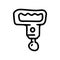deep tissue massager line vector doodle simple icon