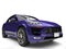 Deep violet modern SUV car - closeup shot
