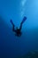 Deep water scuba-diving