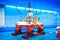 Deep water semi-submersible drilling platform