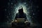 Deep web mysterious figure emerges from the depths of the internet, AI Generated