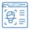 deepfake online scanner doodle icon hand drawn illustration