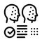 Deepfake online scanner icon vector outline illustration