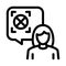 Deepfake settings icon vector outline illustration