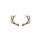 Deer Antlers Logo Template Illustration Design