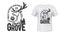 Deer with antlers t-shirt print. Hunting sport