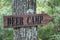 Deer camp sign