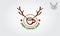 Deer Coffee Shop vector logo template
