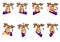 Deer Emoji, Deer Emotions, Emoji Deer set, Stickers mood