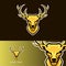 Deer esport gaming mascot logo template