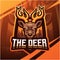 The deer esport mascot logo design