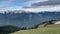 Deer grazing with stunning snowcapped Olympic Mountain Range in the background