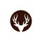 Deer Head Antlers vector Logo Template Illustration Design. Vector EPS 10