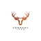 Deer head company logo design vector