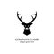 Deer head Logo Template vector icon illustration design