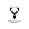 Deer head Logo Template vector icon illustration design