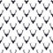 Deer head pattern. Wild animal symbols seamless background. Deers icon. Retro wallpaper. Stock illustration isolated on