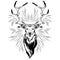 Deer Head Tattoo Style