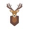 Deer head wild silhouette mammal reindeer wildlife antler graphic and design horned stag drawing sign trophy emblem hunt