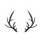 Deer horn illustration logo vector